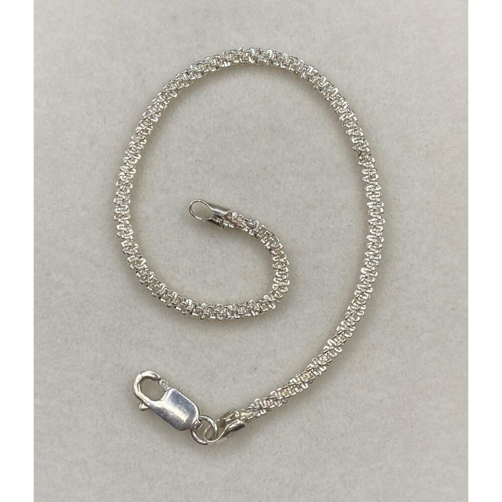 Silver Rope Chain Bracelet - Sleek Women's Bracelet